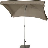 Platinum parasol Aruba 200x130 volant - taupe