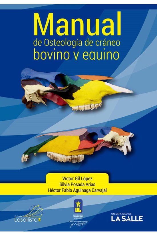 Manual de osteología de cráneo bovino y equino - cover