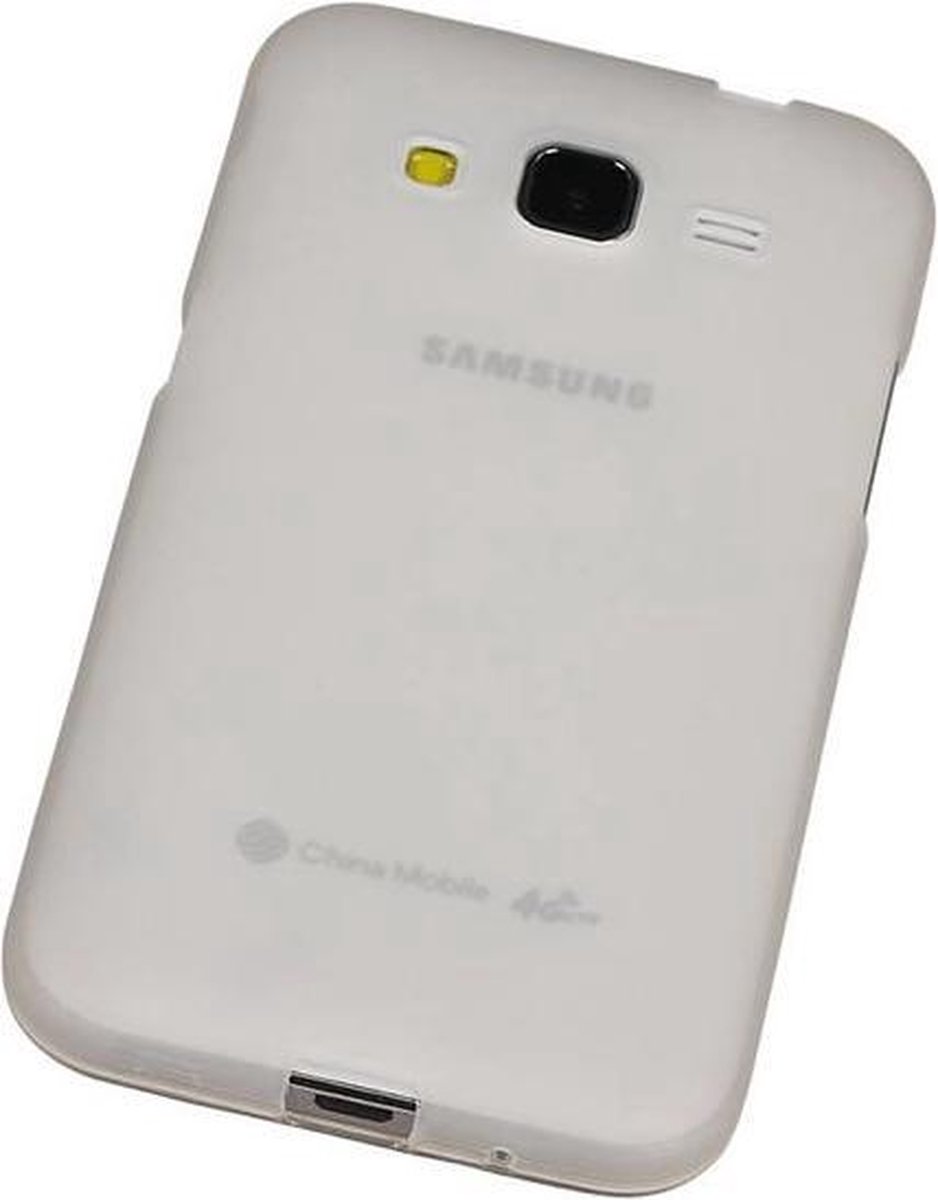 Huawei Y360 - TPU Hoesje Transparant Wit - Back Case Bumper Hoes Cover