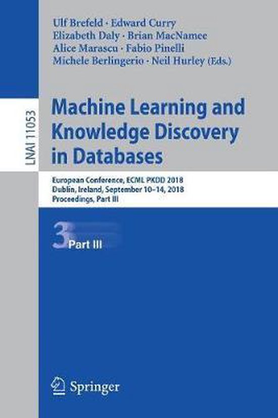 Machine Learning and Knowledge Discovery in Databases | 9783030109967 ...