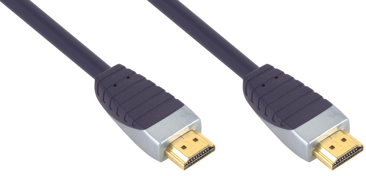 Bandridge 5m HDMI HDMI Zwart, Grijs HDMI kabel
