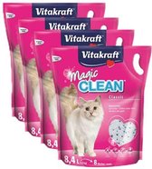 Vitakraft Magic Clean Kattenbakvulling - 4 x 8,4 l | bol