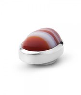 Edelsteen Kliq ring, Bandagaat rood "Wild fire"