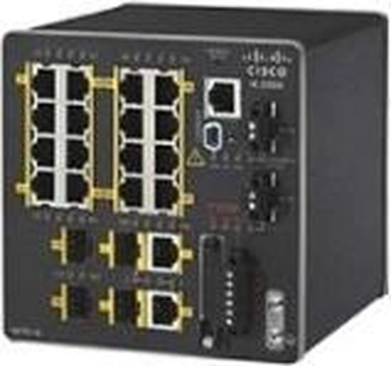 Cisco IE-2000-16PTC-G-L netwerk-switch Managed L2 Fast Ethernet (10/100) Power over Ethernet (PoE) Zwart
