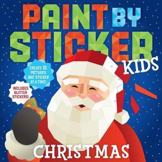Paint by Sticker Kids Christmas Create 10 Pictures One Stick ... - cover