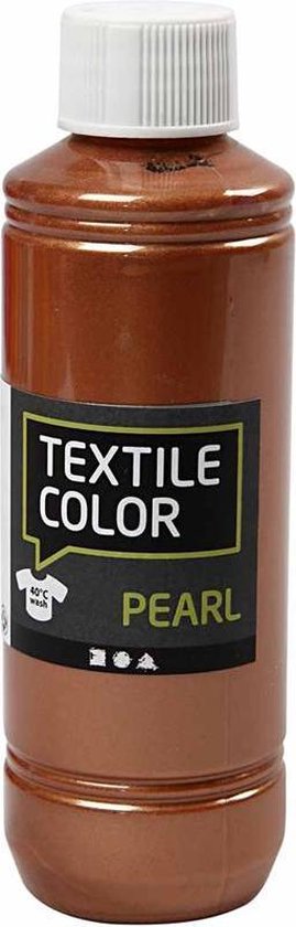 Couleur textile, cuivre, perle, 250 ml