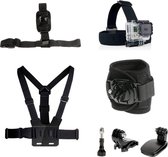 7-in-1 Accessories Kit Hoofdband, borstband, polsriem voor Gopro Hero 1 2 3 3+ 4 en Actioncam