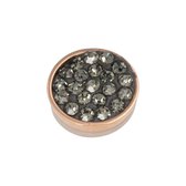 iXXXi 7mm Top Part Change Black diamond stones Roségoudkleurig