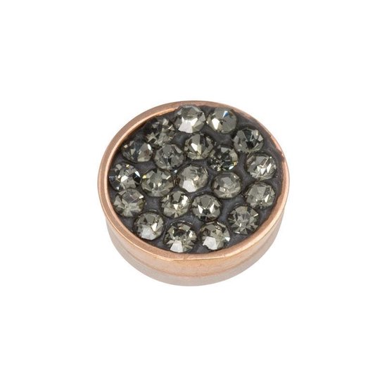 iXXXi-Jewelry-Top Part Black Diamond Stones-Rosé goud-dames--One size