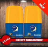 Nivea Sun Hydraterende Roll-On Lichaam zonnebrandlotion SPF 30 - 2 Pack Voordeelverpakking  + Oramint Oral Care Kit 4 Delig