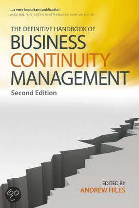 The Definitive Handbook of Business Continuity Management - cover