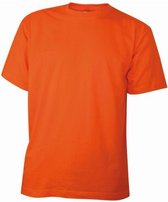 EK/WK Voetbal T-shirt - Oranje - Maat L