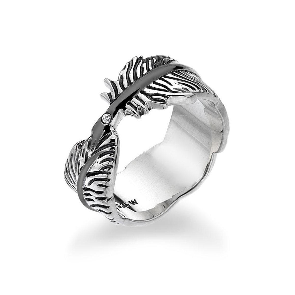 Hot Diamonds - Feather Ring DR129