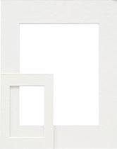 Deknudt Frames Passe-Partout - Gebroken wit - Buitenformaat: 13x18 - Uitsnit: 10x15 cm