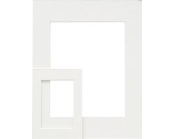Deknudt Frames passe-partout - wit - foto 10x15 - buitenformaat 13x18