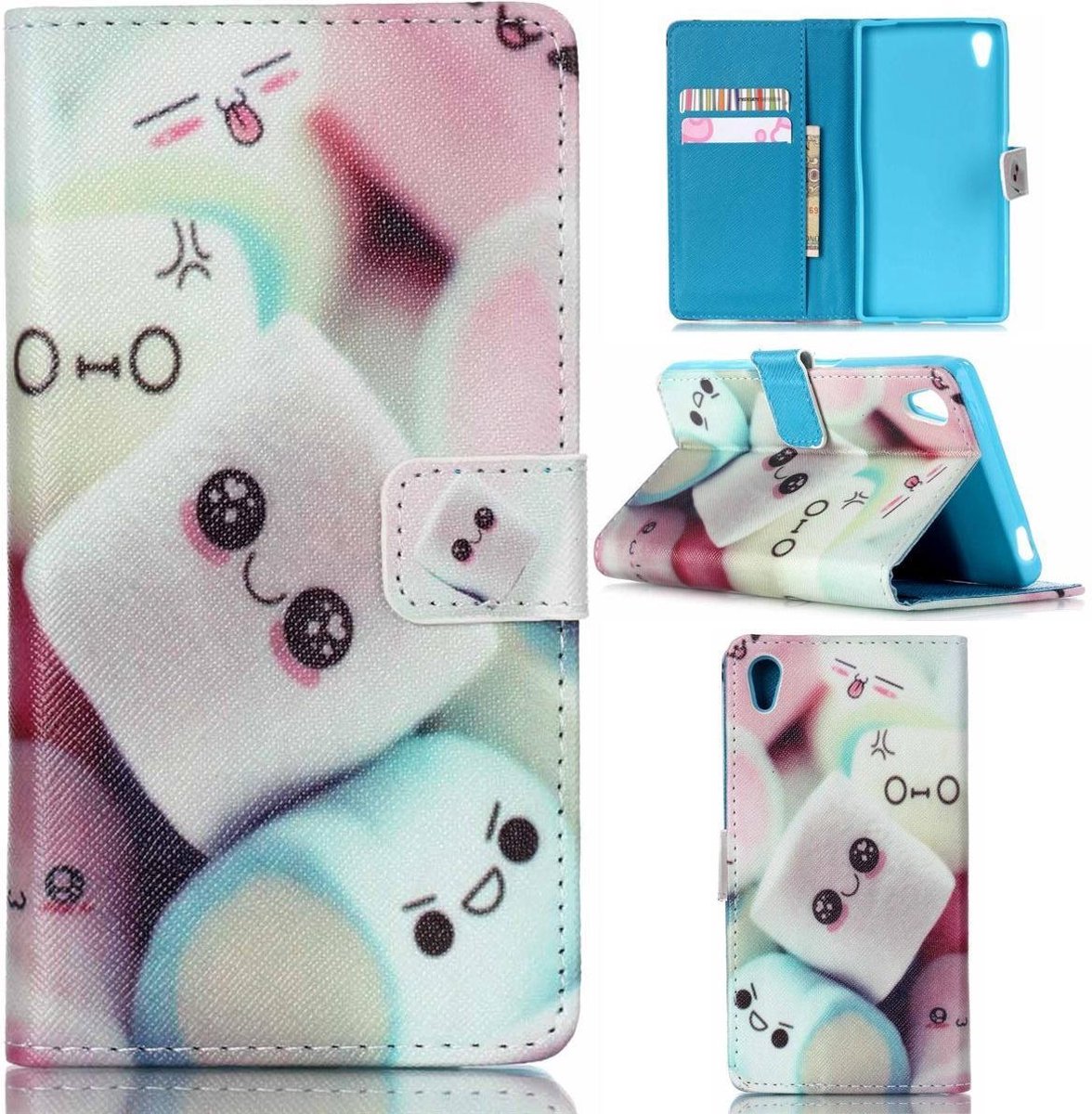 iCarer Candy wallet case hoesje Geschikt voor: Sony Xperia XZ