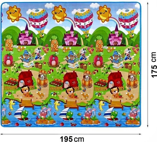 Niet essentieel verjaardag Nylon Speelkleed dierentuin 195x175 cm groot - Speelmat met thermolaag - PO-7526  | bol.com