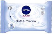 Nivea Baby  Soft & Cream 63 billendoekjes