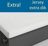Topper hoeslaken Jersey extra - wit - (180x200 cm)