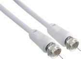 Q-Link coax kabel RG59 2 meter met F-connector wit