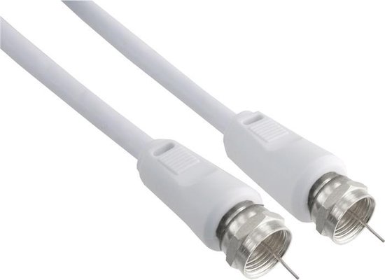 Bedelen verwijzen ventilator Q-Link coax kabel RG59 2 meter met F-connector wit | bol.com