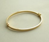 Geel gouden Christian bangle