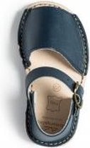 Menorquina-spaanse sandalen-avarca-kinder-donkerblauw-hielbandje-maat 19