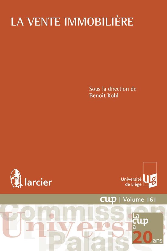 Commission Université-Palais (CUP) - La vente immobilière - cover