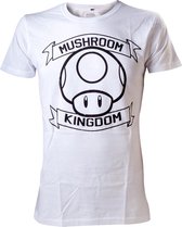 Nintendo T-shirt Wit Mushroom Kingdom Maat XL