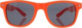 Zac's Alter Ego Kostuum Accessoire Plain orange Zonnebril Oranje
