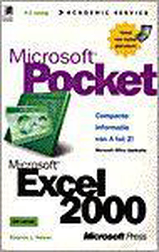 MICROSOFT POCKET EXCEL 2000 UK - cover