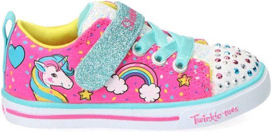 Skechers Sparkle Lite unicorn craze twinkle toe klittenbandschoen - Vrouwen  - Maat 24 - | bol.com