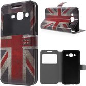 Samsung galaxy J5 UK vlag view wallet hoesje