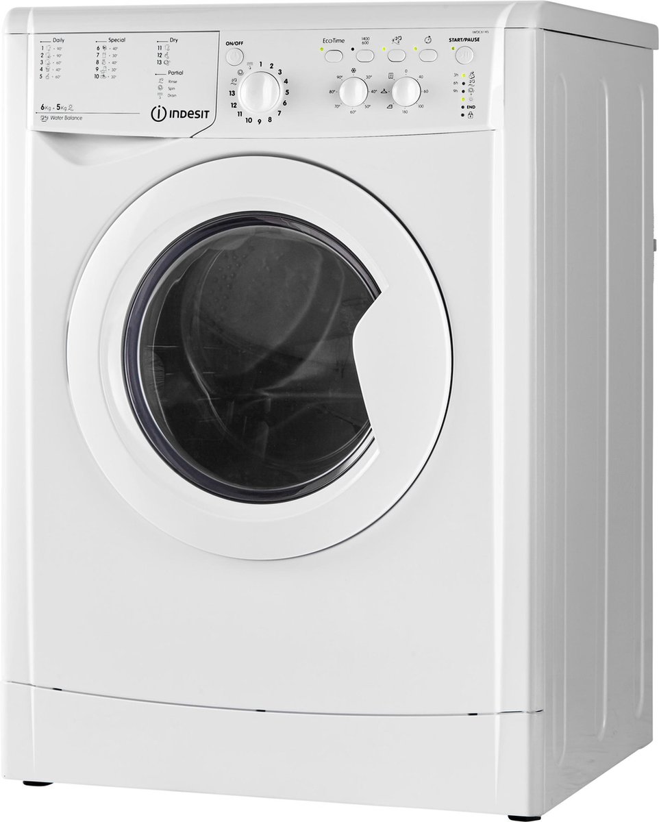 paus Tenslotte Overname Indesit Was/droogcombinatie IWDC 6145 (EU) | bol.com