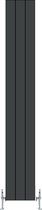Design radiator verticaal aluminium mat antraciet 180x28cm809 watt- Eastbrook Malmesbury