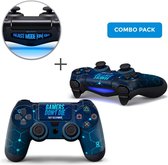 Gamers Combo Pack - PS4 Controller Skins PlayStation Stickers
