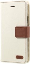 Roar - iPhone X Hoesje - Wallet Case Denim Wit
