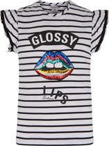 Retour Jeans Meisjes T-shirt - Off White - Maat 110
