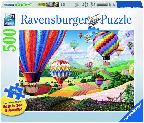 Geit Noord West geïrriteerd raken Ravensburger puzzel Schitterende Ballonnen - Legpuzzel - 500 XXL stukjes |  bol.com