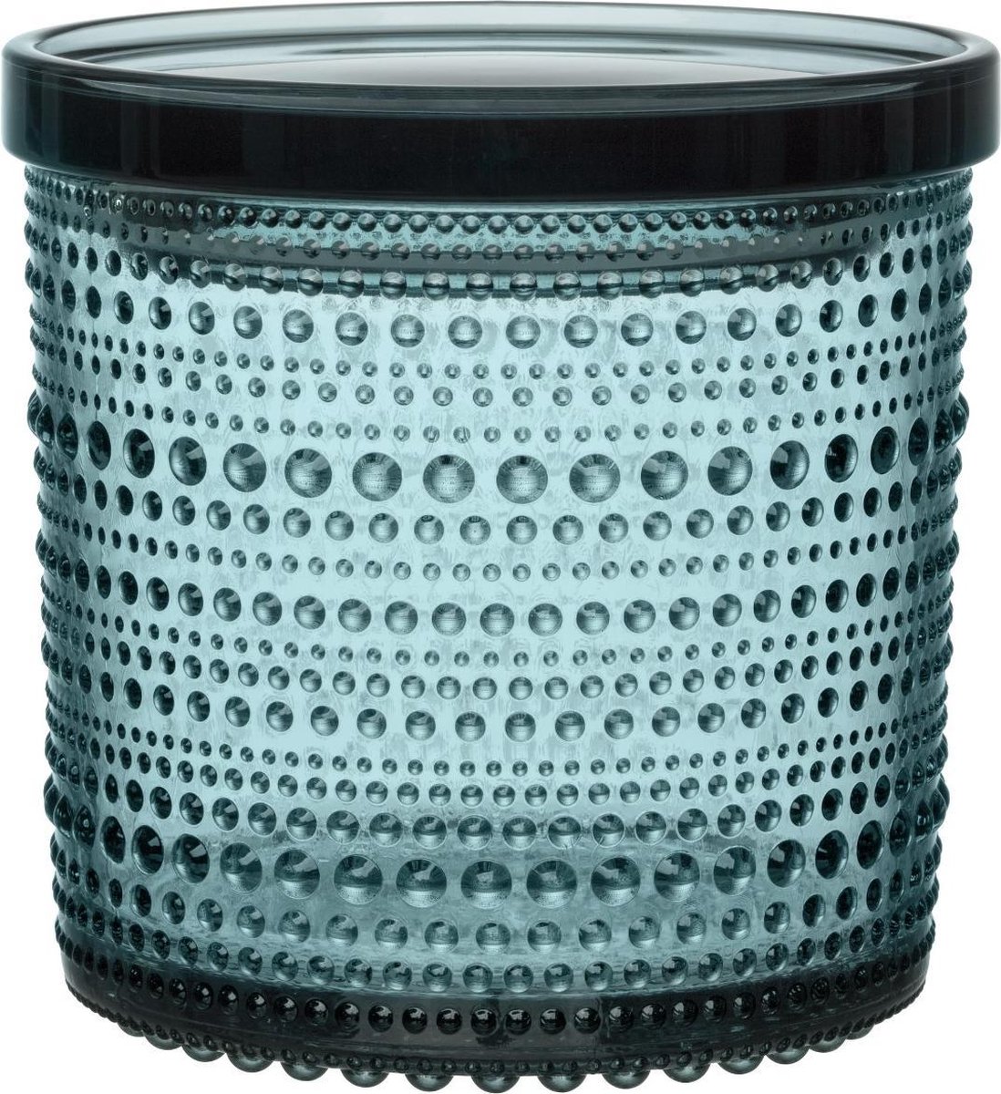 Iittala Kastehelmi - Weckpot - Voorraadpotten Glas met Deksel - Zeeblauw - 116 x 144 mm