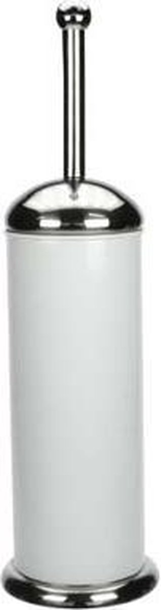 Artex Wc borstel met houder - wit - Ø 12 cm