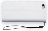 Luxe Lederen Hoesje met pashouder  voor Samsung Galaxy S5 - Wit