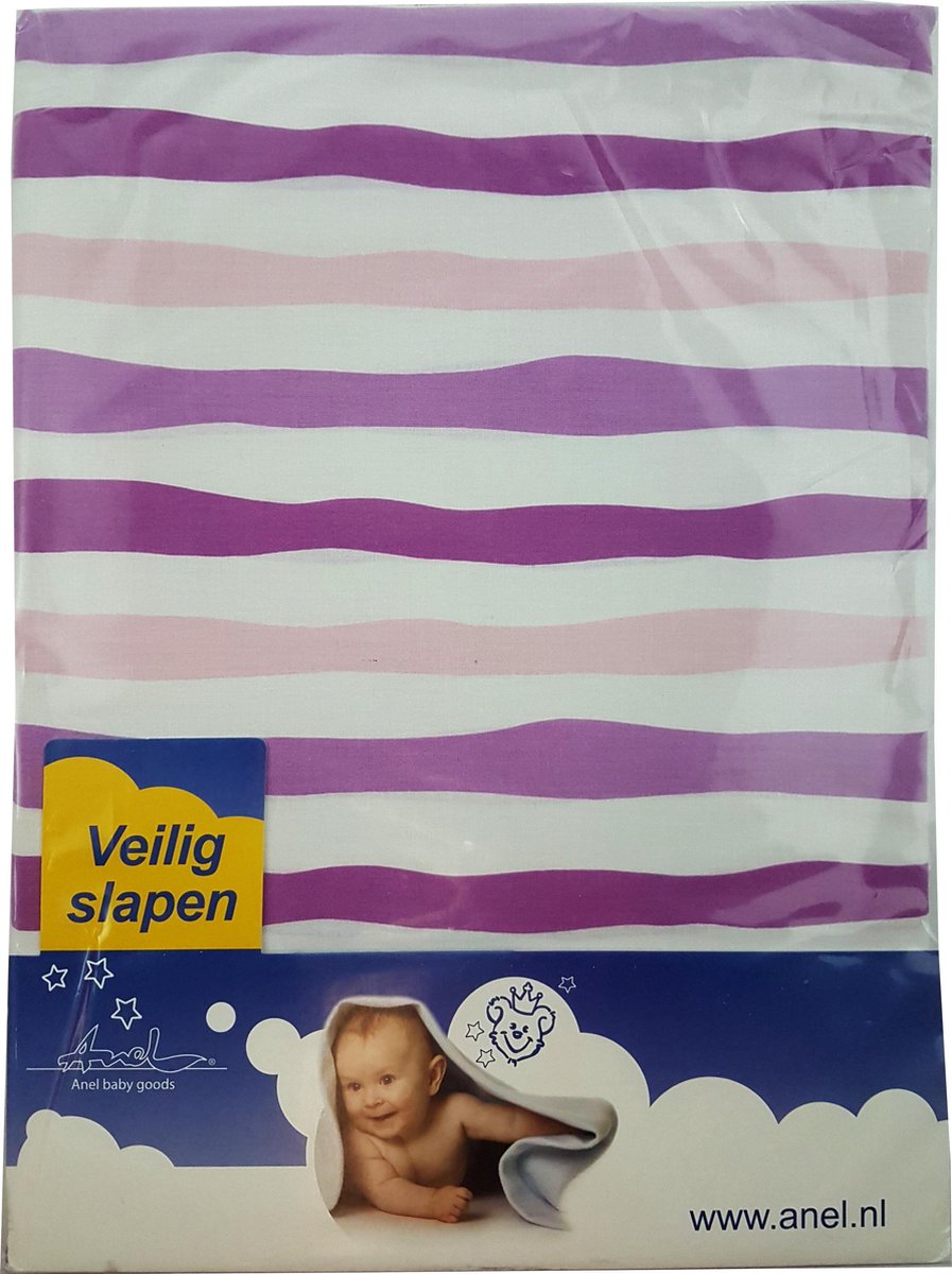 Anel - dekbedovertrek - Paars Ziggy - 80x100cm