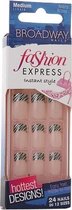 KISS Broadway Nails Fashion Express Glue-On Nails Medium Length 24 Each BCD10