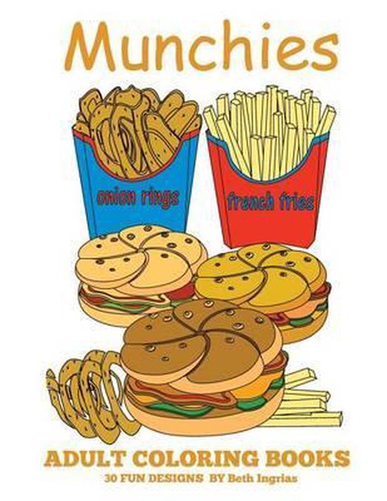 Adult Coloring Books: Munchies - cover