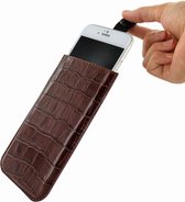 Piel Frama iPhone 7/6(S) Plus Pull Style Croco Brown