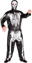 dressforfun - mannenkostuum Skeleton M - verkleedkleding kostuum halloween verkleden feestkleding carnavalskleding carnaval feestkledij partykleding - 300094