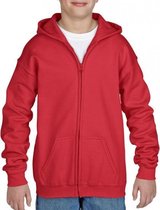 Rood capuchon vest voor jongens - maat XL (176)