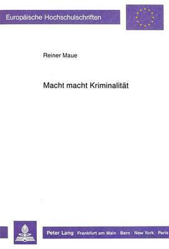 Macht macht Kriminalität - cover
