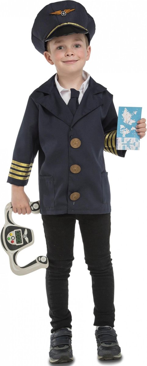 Vliegtuig piloot kostuum met accessoires voor kinderen - Verkleedkleding |  bol.com